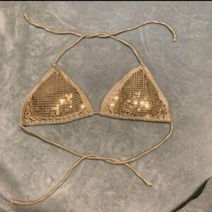 SOLD Size medium Sequin Bikini Top
